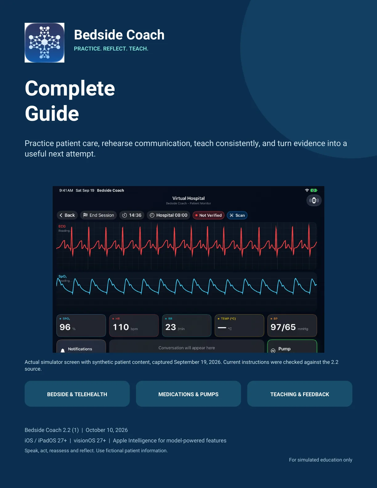 Cover of the Bedside Coach 2.2 Complete Guide